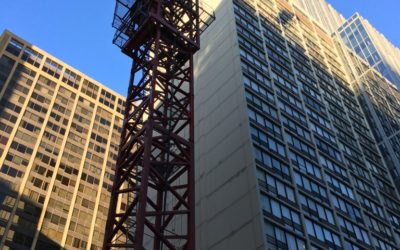Ontario Street Tower Crane Makes its Smashing Debut